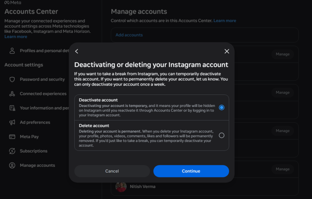 Instagram Account Delete Kaise Kare: 2026 का सबसे आसान और नया तरीका (Step-by-Step) 3 Instagram Account Delete Kaise Kare: 2026 का सबसे आसान और नया तरीका (Step-by-Step) 3