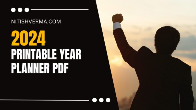 Conquer Your 2024 with a Free, Minimalist Yearly Planner PDF Download