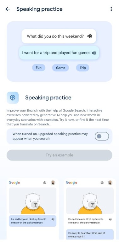 Google Speaking Practice AI : सीखें अंग्रेजी बोलना आसानी से! 2