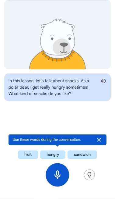 Google Speaking Practice During Conversation
