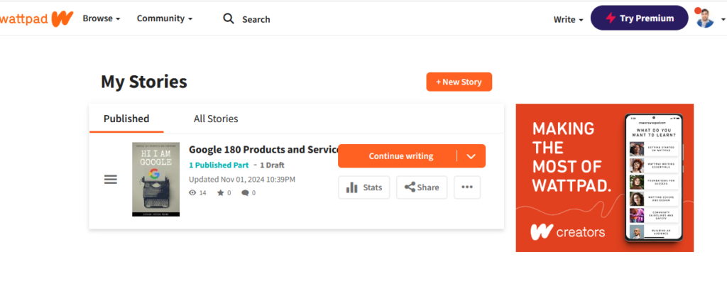 Wattpad पर स्टोरी कैसे लिखें और पैसे कैसे कमाएं |How to write a story on wattpad 2