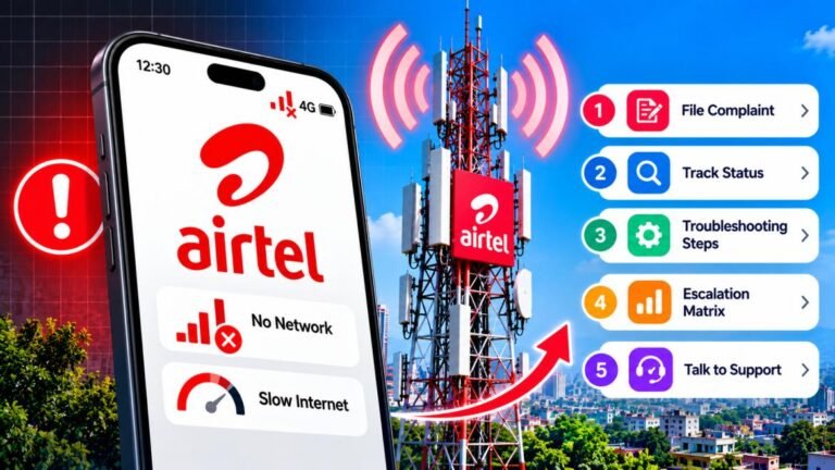 Airtel Network Issue Complaint Kaise Kare: 5 Best तरीके और Escalation Matrix 3 Airtel Network Complaint Escalation Guide