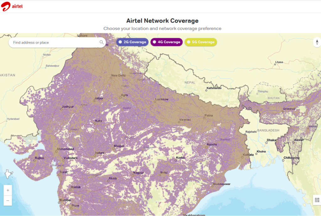 अपने इलाके में सबसे तेज़ टेलीकॉम नेटवर्क कवरेज चेक कैसे करें: Airtel, Jio, Vi कवरेज मैप गाइड 2 अपने इलाके में सबसे तेज़ टेलीकॉम नेटवर्क कवरेज चेक कैसे करें: Airtel, Jio, Vi कवरेज मैप गाइड 2