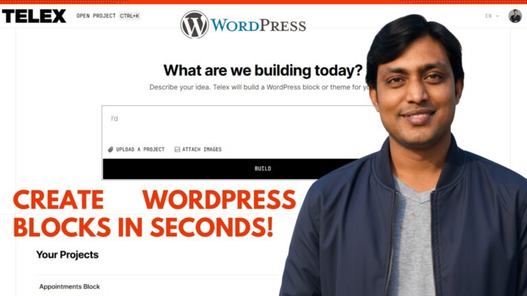 Telex Automattic AI: बिना कोडिंग के WordPress Custom Blocks कैसे बनाएं? (Complete Guide)